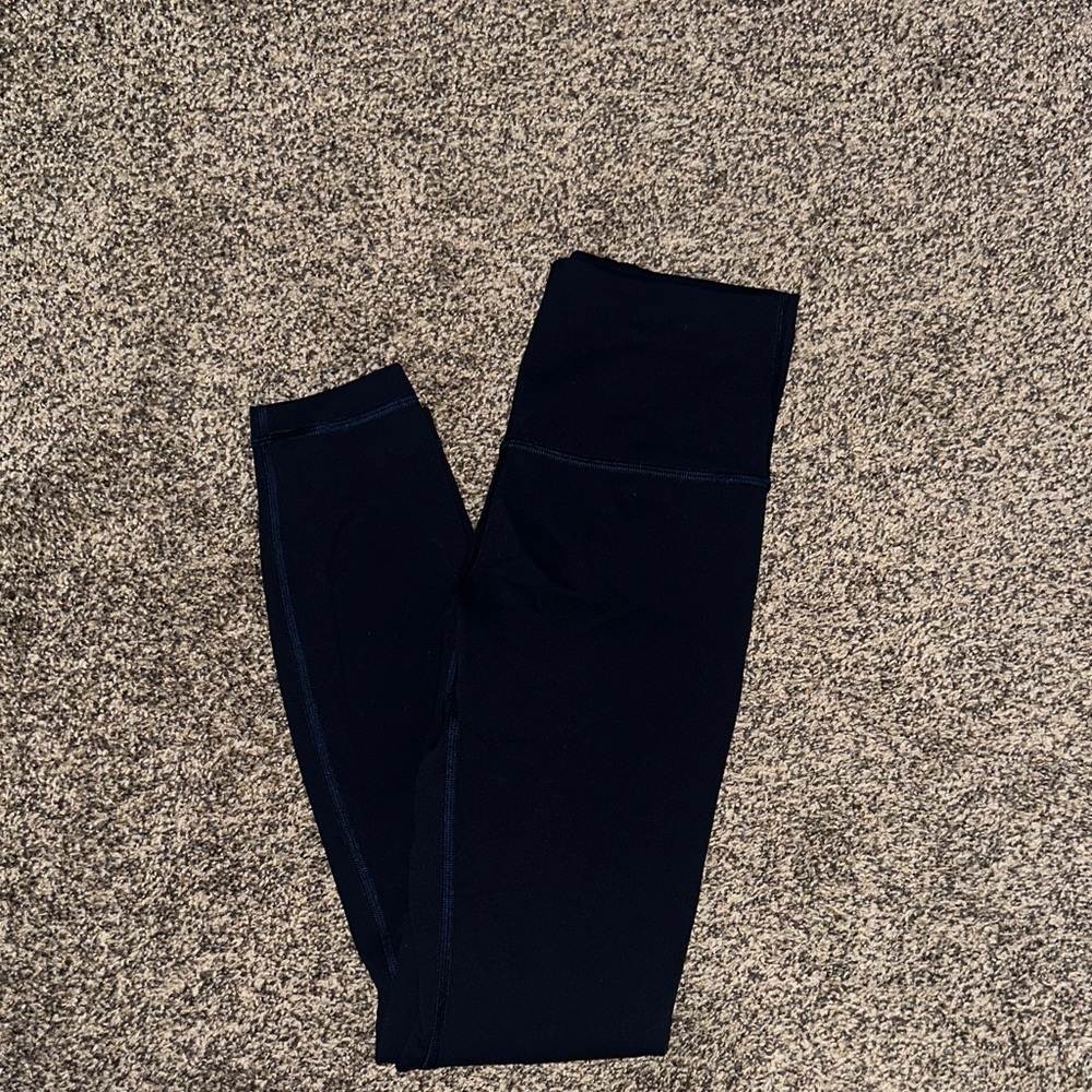 Lululemon High Rise Navy Align Leggings 7/8